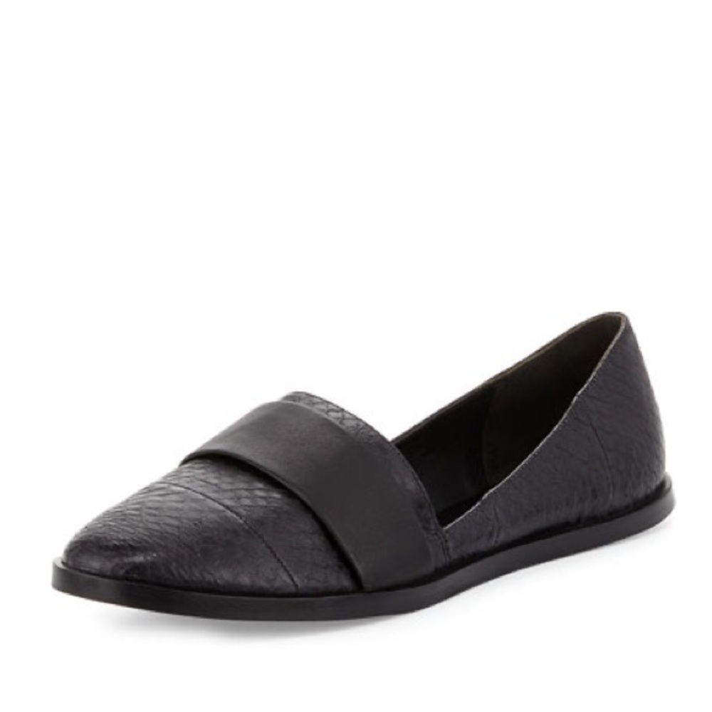 VINCE Mason-2 Black Landsnake Flats